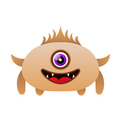 illustration vector monster design happy kawaii