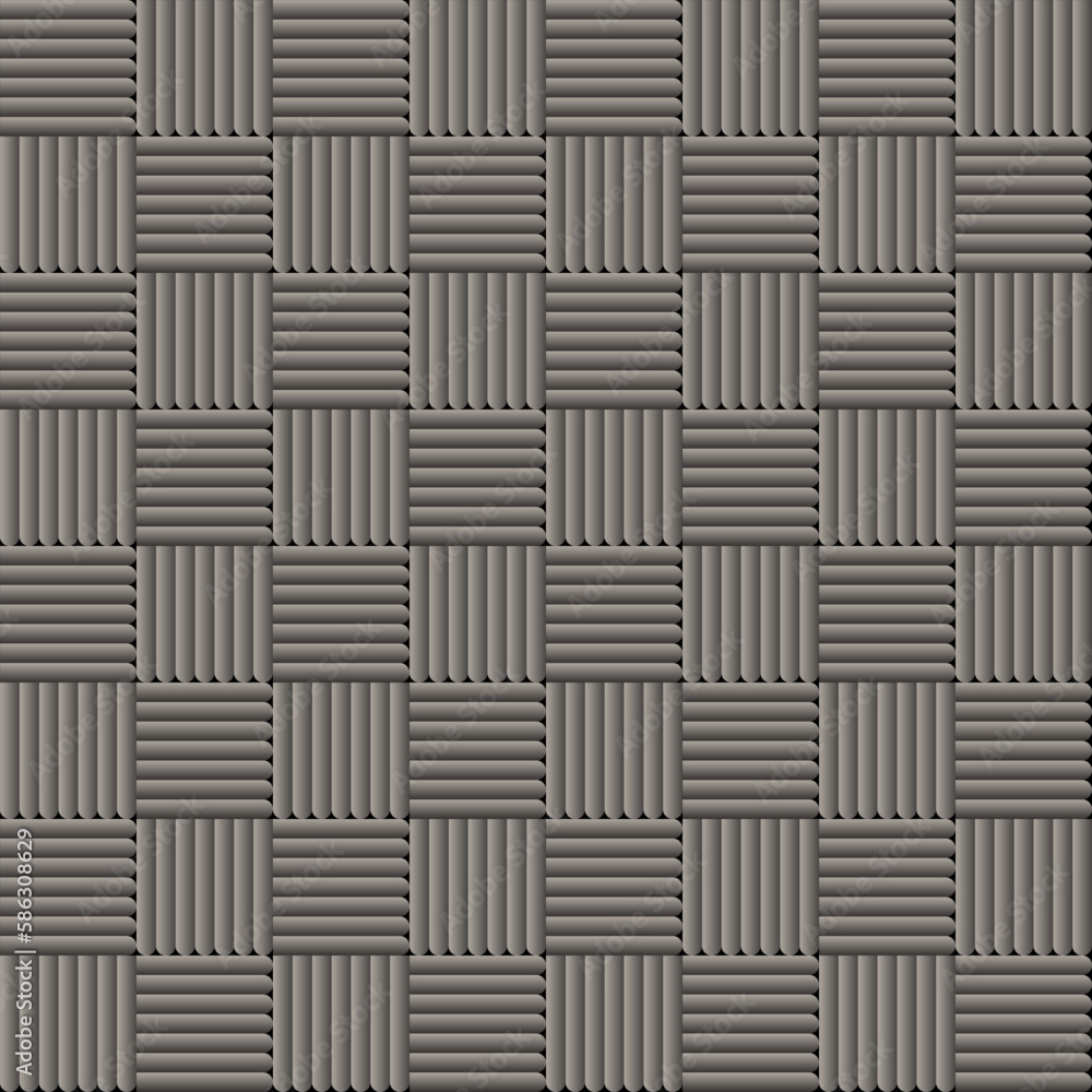 Aufkleber Abstract seamless background with gray lines in checkered pattern.