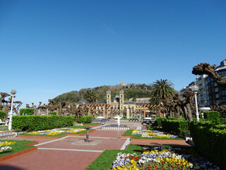San Sebastian Donostia Iconic view North Spain                            