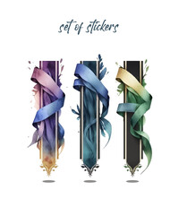 set of vintage paper notes for daily planner, hand drawn notebook sheets doodles. Goodnotes digital stickers, blank diary aesthetic elements isolated, no background