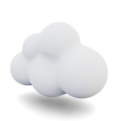Cloud Computing Storage on Transparent Background