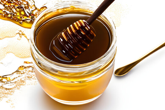 Honey dripping from a jar Generative Art