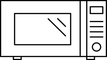 Microwave oven icon. Simple line Microwave Oven icon for templates, web design and infographics.