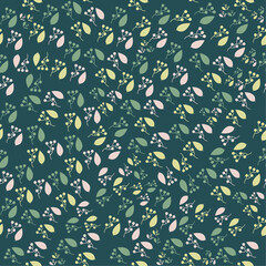 Seamless floral and organic pattern design, organic pattern background vector