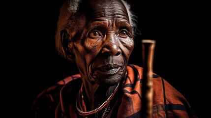 Fototapeta na wymiar AI African Tribes: Intimate and Powerful Portraits Capturing the Beauty and Diversity of Traditional Cultures