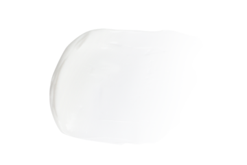 A smear of white cream. cream, mask, creamy, cream texture. cosmetic. Isolated without background. PNG