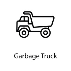 Garbage truck icon design stock illustration