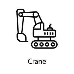 Crane icon design stock illustration