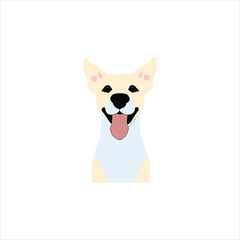 A beautiful dog vector art work.