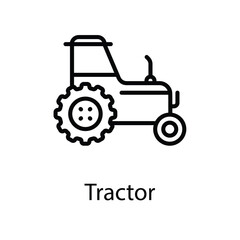 Tractor icon design stock illustration