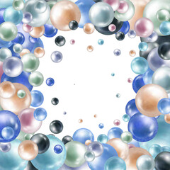 Abstract background of pearls. Vector holiday background. eps 10