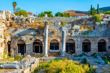 Peirene fountain at Ancient Corinth archaeological site in Greece