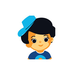 A nice kid avatar vector art.