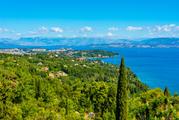 Landscape view of Greek town Kerkyra