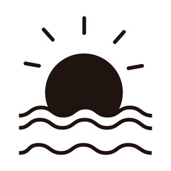 Sun icon vector. Sun illustration sign. Sun symbol or logo.