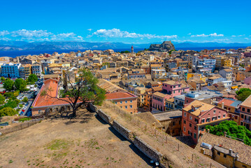 Rooftop view of Greek town Kerkyra