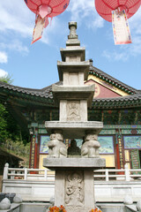 Obraz premium Korea Traditional Stone Pagoda