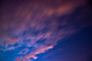 Star Trail with Clouds