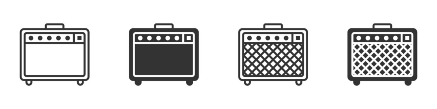 Guitar amp icon. Vector illustration.