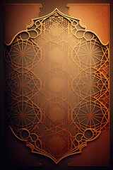 Arabesque Arabic Backdrop Style - Arabic Arabesque Backgrounds Series - Arabic Decorative Wallpaper Texture created with Generative AI technology