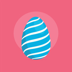 Easter egg. Vector Illustration . 