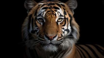 Fototapeta na wymiar portrait of a tiger Generative AI