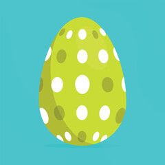Easter egg. Vector Illustration . 