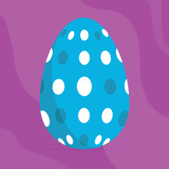 Easter egg. Vector Illustration . 