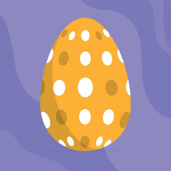 Easter egg. Vector Illustration . 