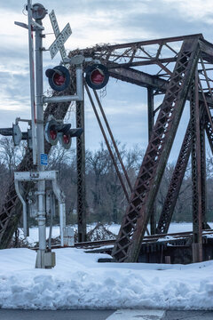 Bridge in snow