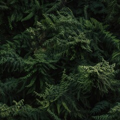 Fototapeta premium Beautiful forest tree branches seamless pattern. Wild nature background. Abstract woods endless texture. AI generative image.