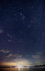 Fototapeta na wymiar night sky above South Africa
