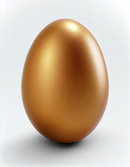 Golden Egg. Generative AI digital illustration