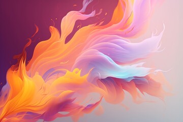 Abstract pastel flames color background. Colored background. Abstract picture. Generative AI