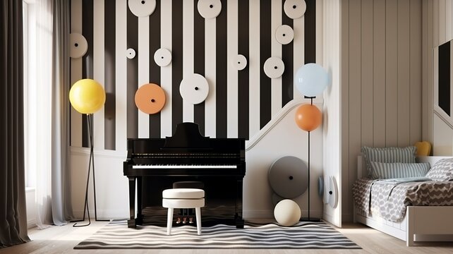 cool cildren's room interior, 