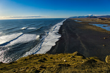 Obraz premium Iceland beach panorama from the seaside