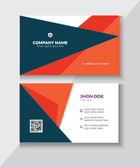 Simple Business Card Layout, Modern Business Card - Creative and Clean Business Card Template.