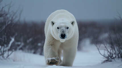 Polar bear cub Generative AI