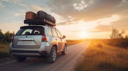 Truck on the road Generative AI