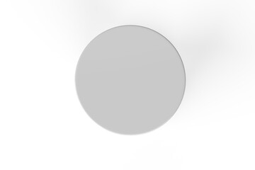 white plastic container or cosmetic jar isolated 