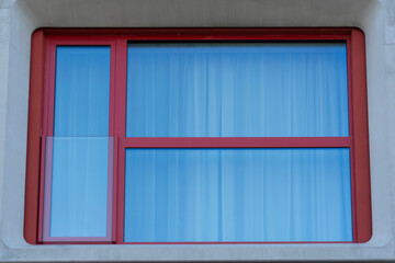 window to an apartment building.