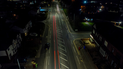 Fototapeta premium time lapse of traffic at night