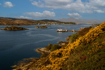 Obraz premium Kyle of Lochalsh, Skye, Scotland, UK