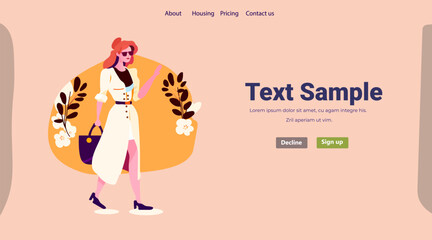 beautiful woman with flowers casual girl in sunglasses mothers day card template horizontal