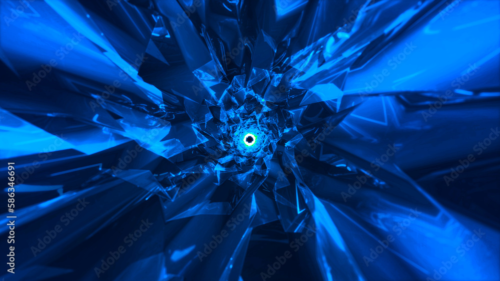 Poster colorful tunnel background. abstract circular tunnel. vortex tunnel. wormhole. abstract background w