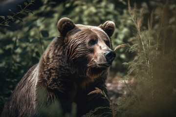 Fototapeta premium Bär in der Wildnis 01