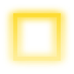 Basic shape neon background. Electric geometric shape with light flare glow on transparent. Shining logo border design for casino night club disco rave party in 1980 style vector illustration