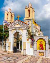 Church of St. Panteleimon in Siana, Rhodes island, Greece