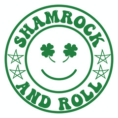 shamrock and roll svg design