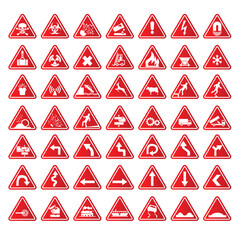 Road Traffic Signs eps vector .